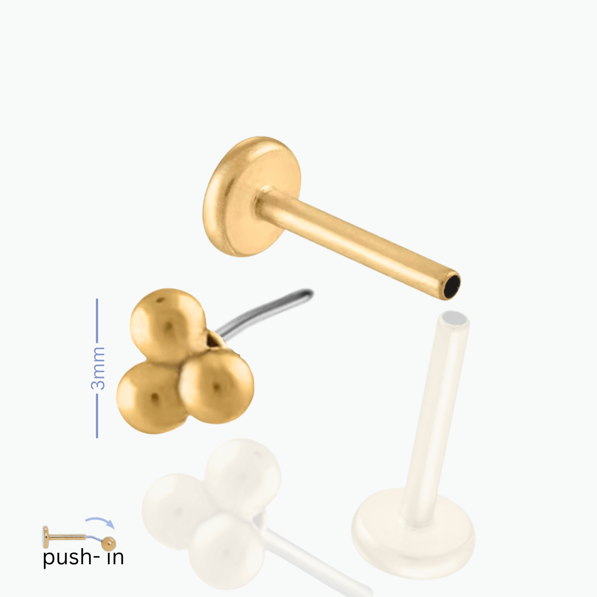 Aashi Push In Flat Back