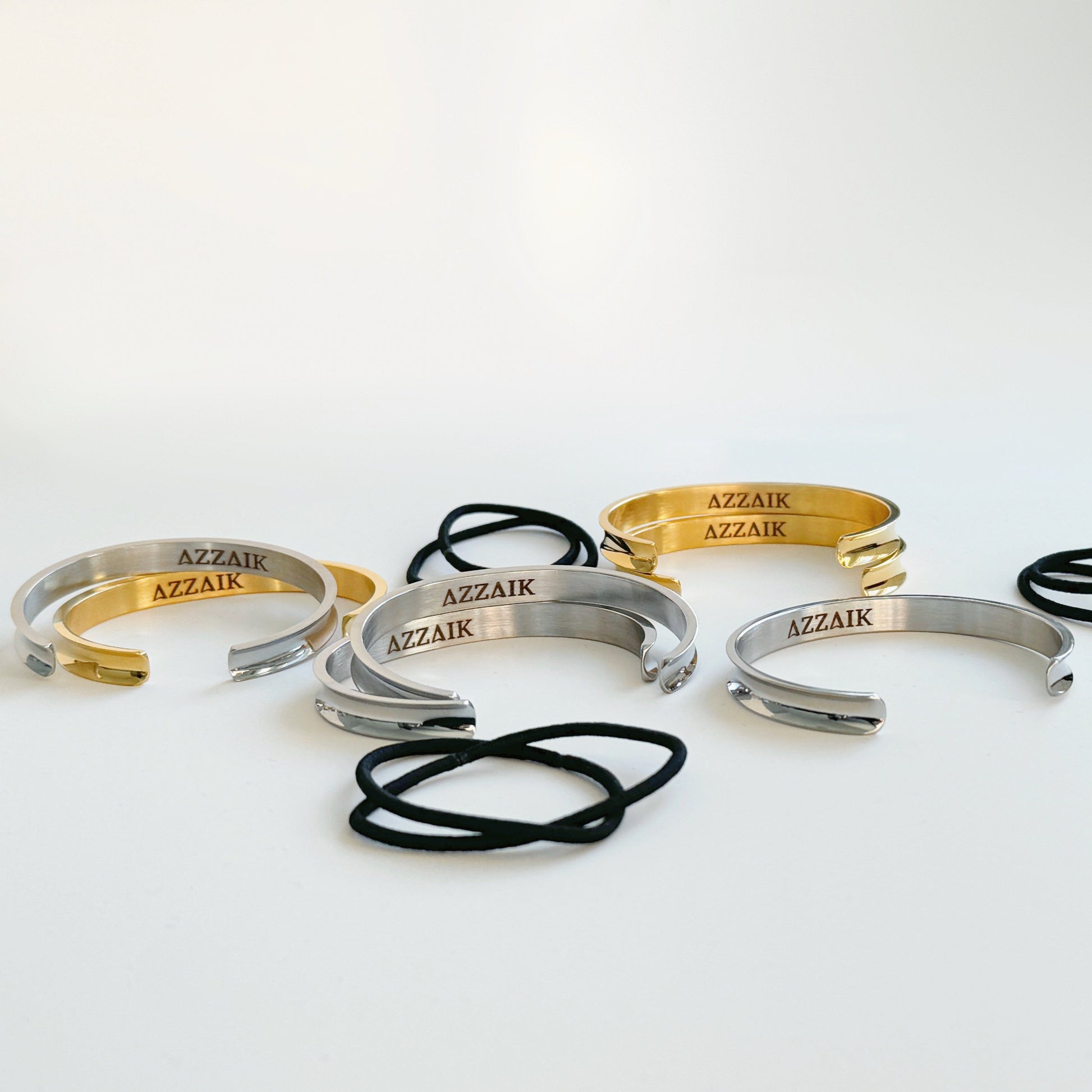 Azzaik Personalized Signature Hair Tie Holder Cuff
