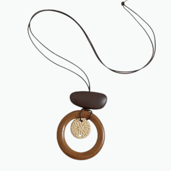 Bohemian Handwoven Beaded Long Pendant Necklace | Artisan-Inspired Statement Jewelry