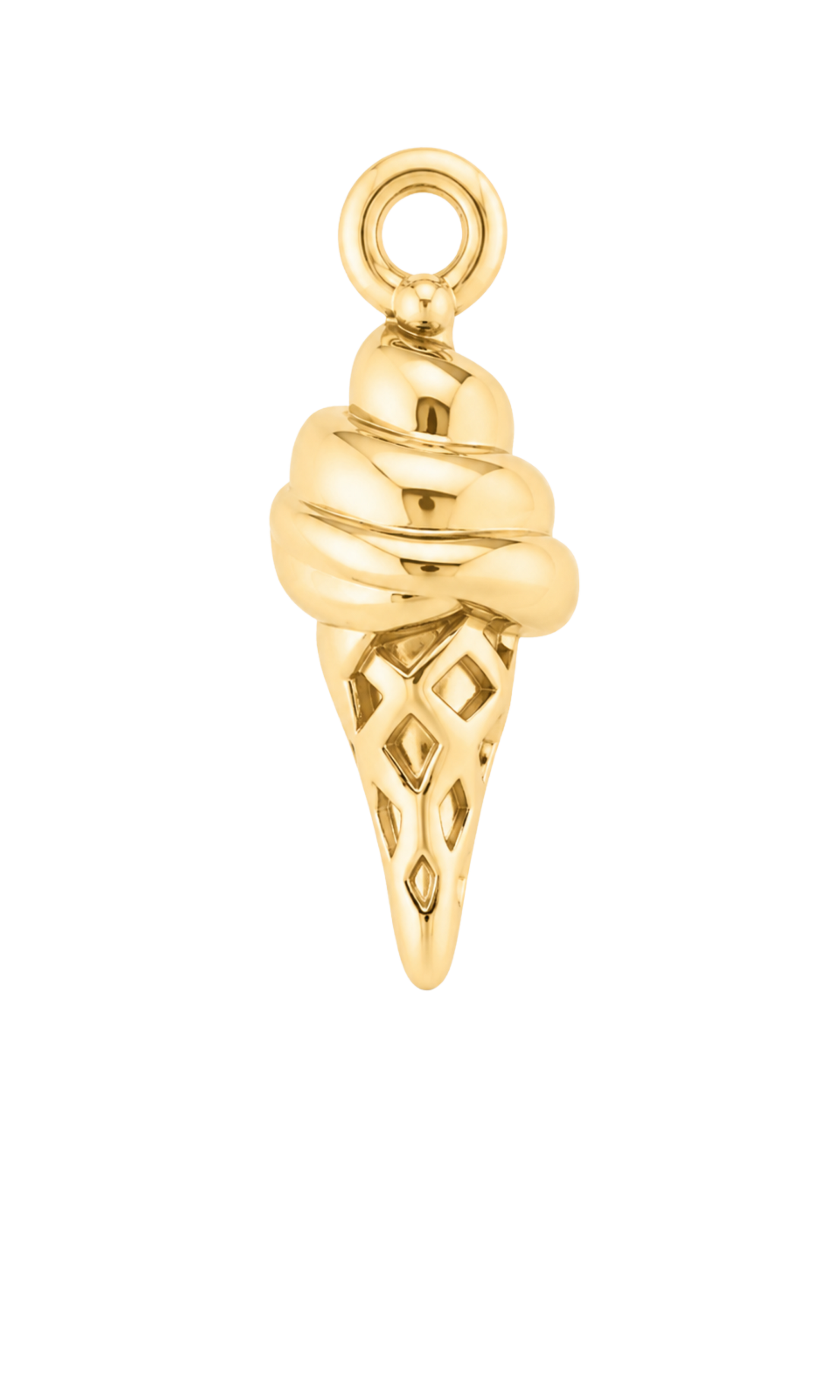 Ice Cream Gold Charm