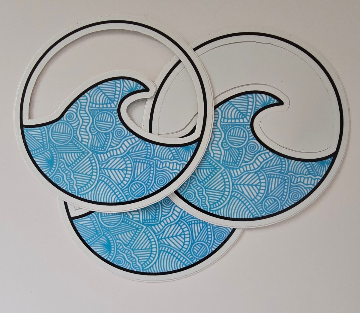 Surf Wave Mandala Stickers