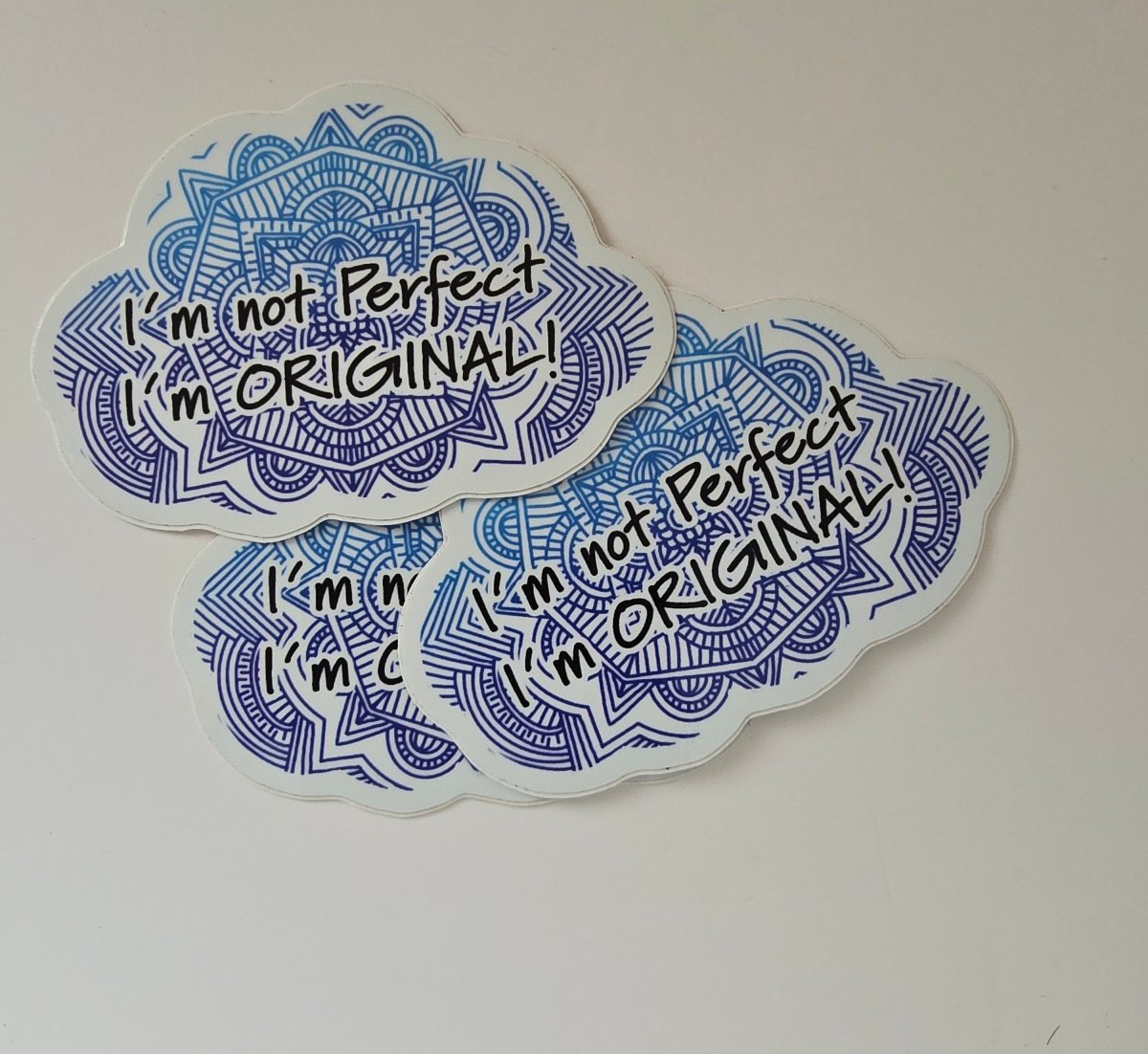 Cloud I am not perfect, I am Original Mandela  Stickers