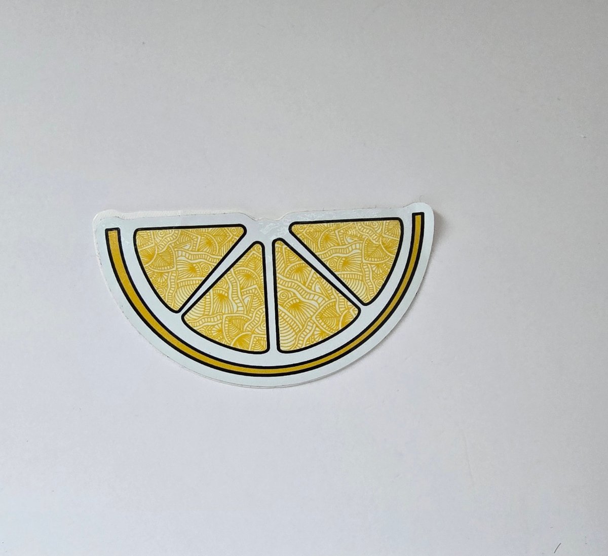 Lemon Yellow Mandela  Stickers