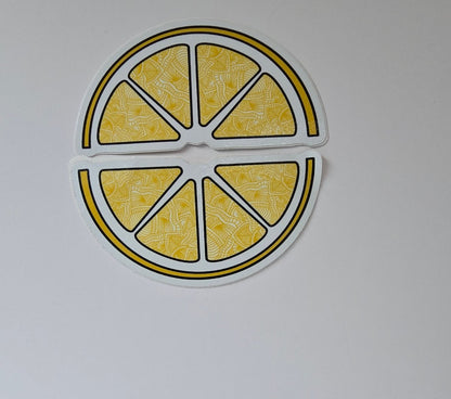 Lemon Yellow Mandela  Stickers