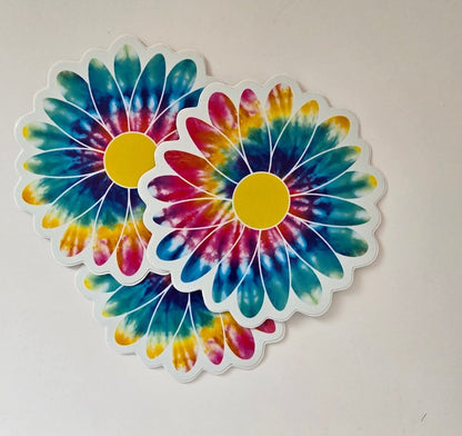 Flor with Rainbow Colors Stickers