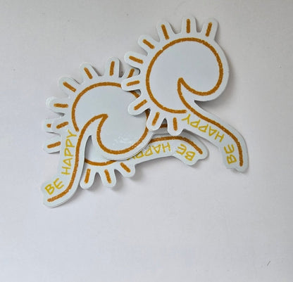 Be Happy Sun  Stickers