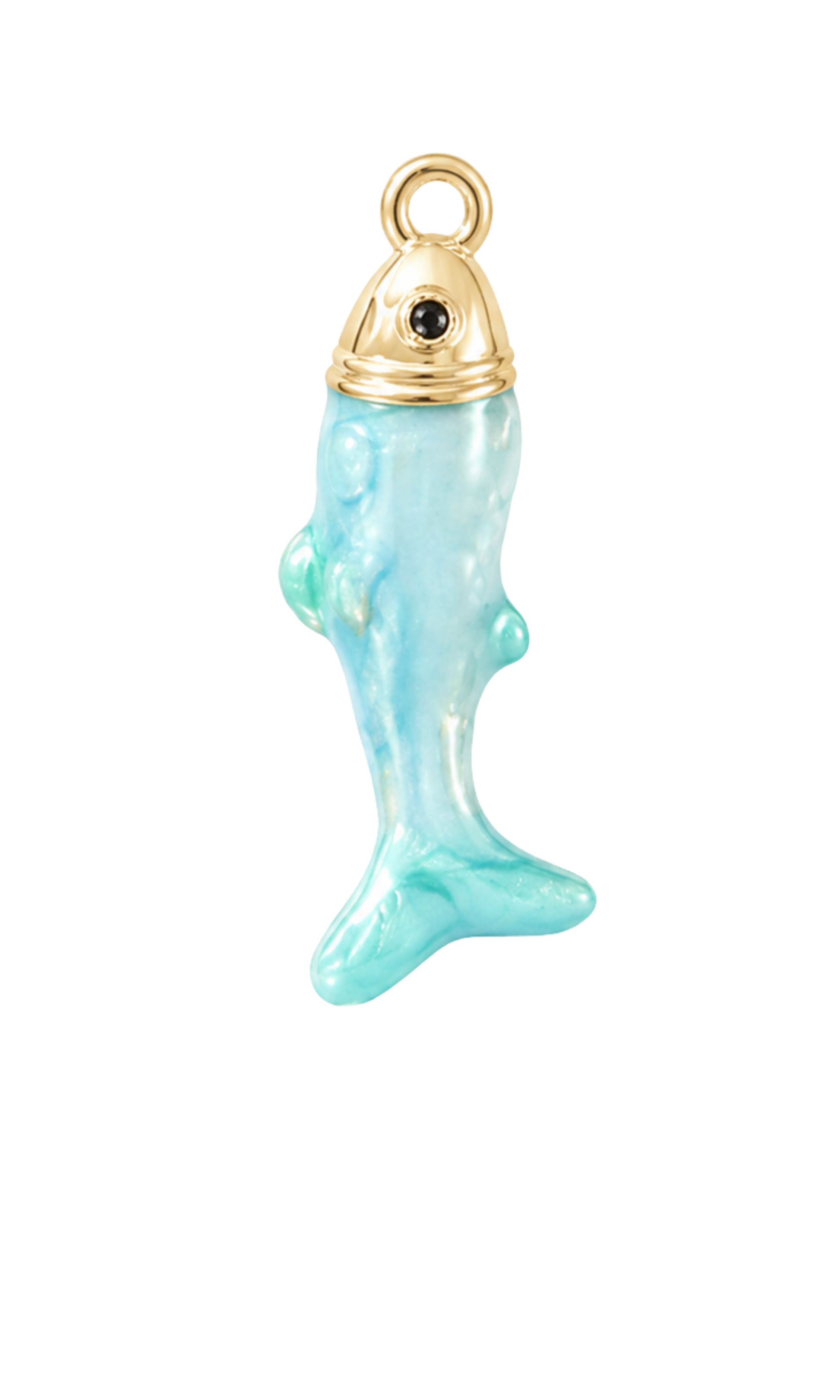 Pastel Small Gold Fish Charm