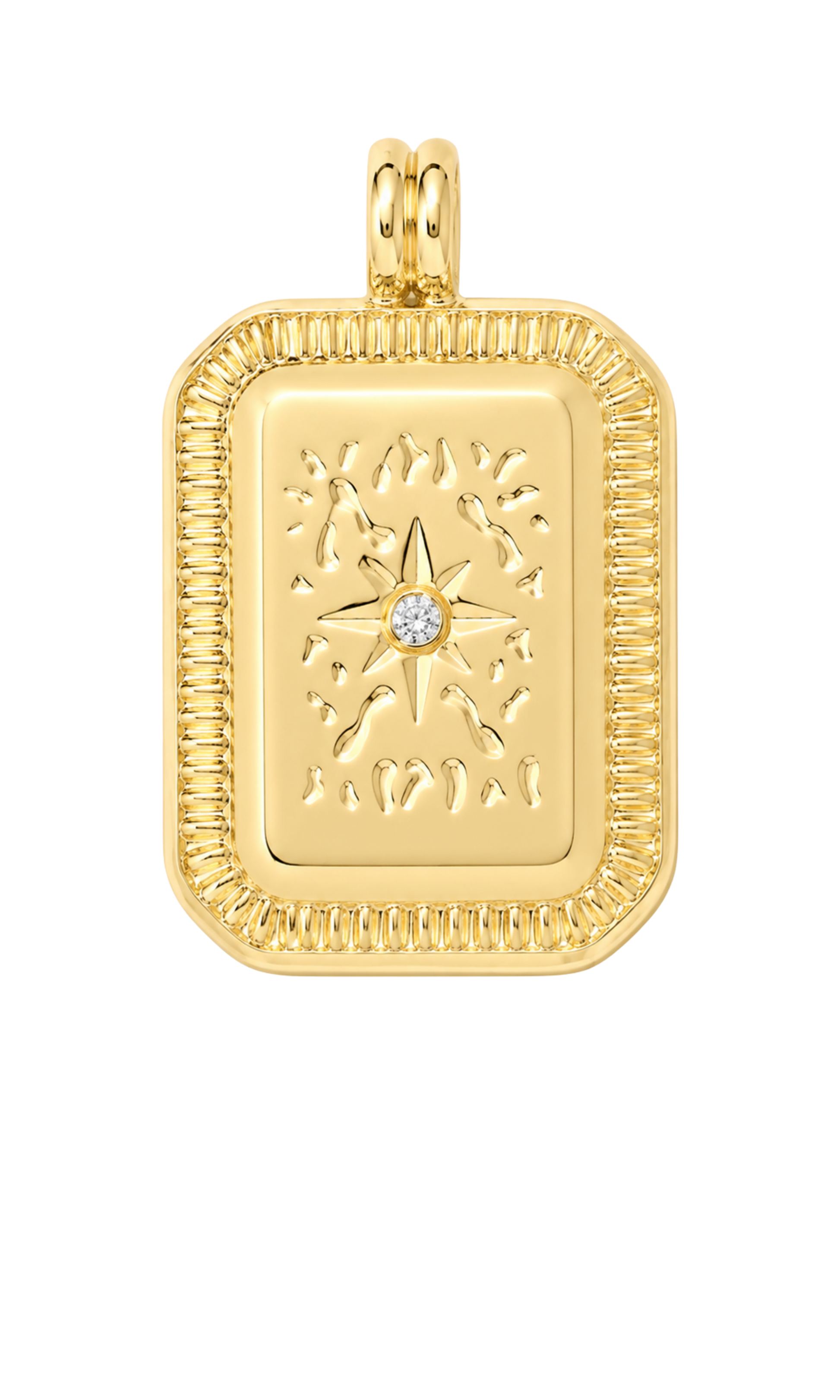 Star Stamp Gold Charm