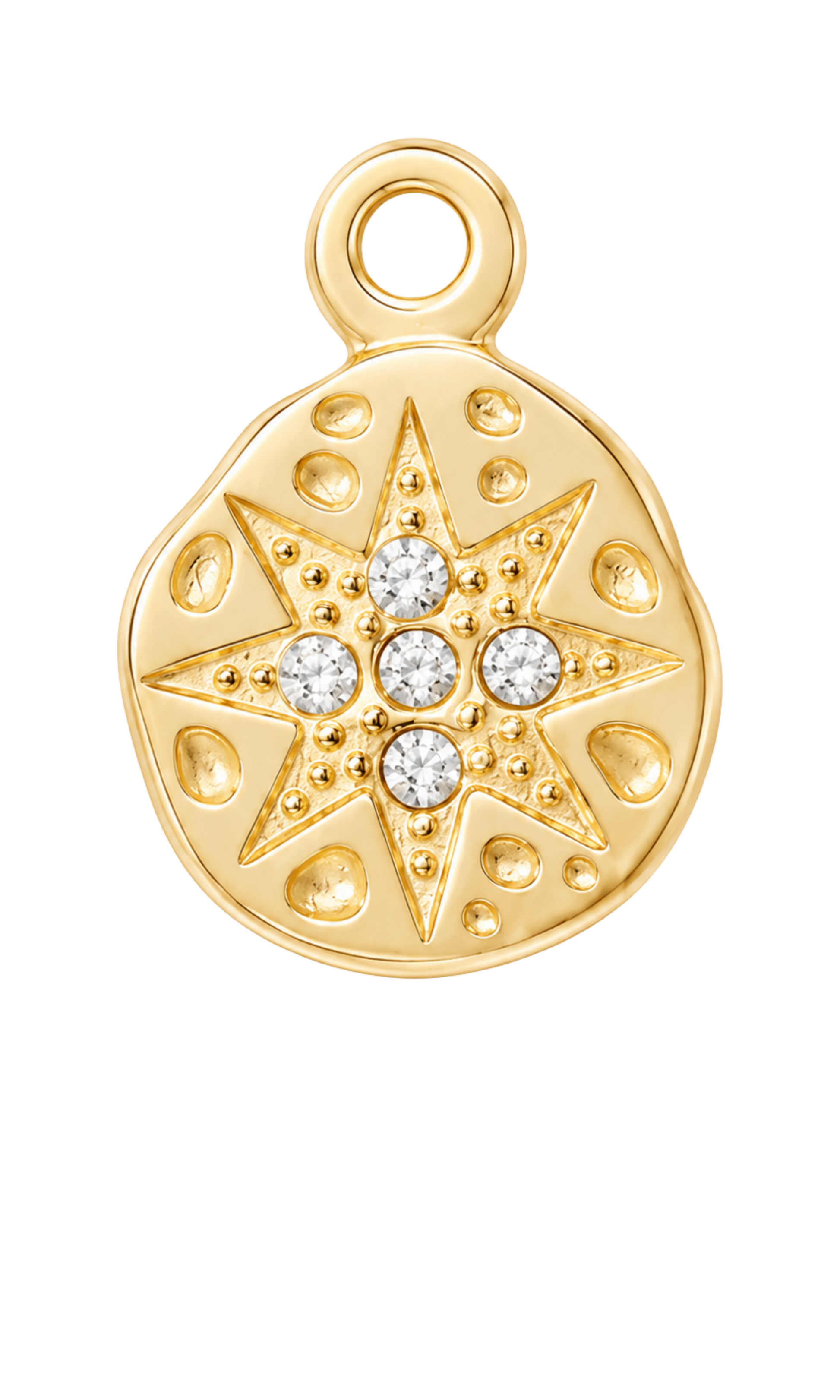 Star Stamp Gold Charm