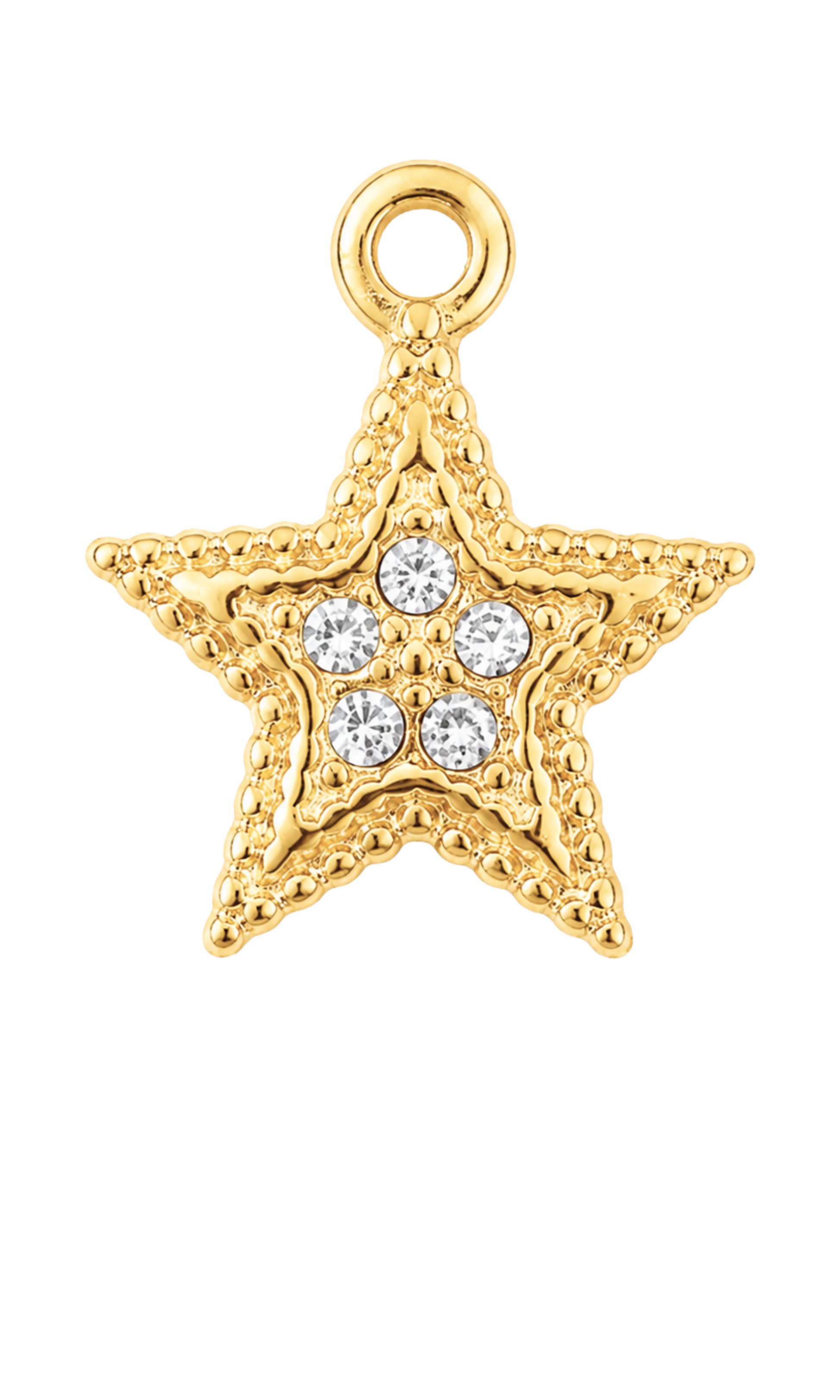 Star & Moon Gold Charm