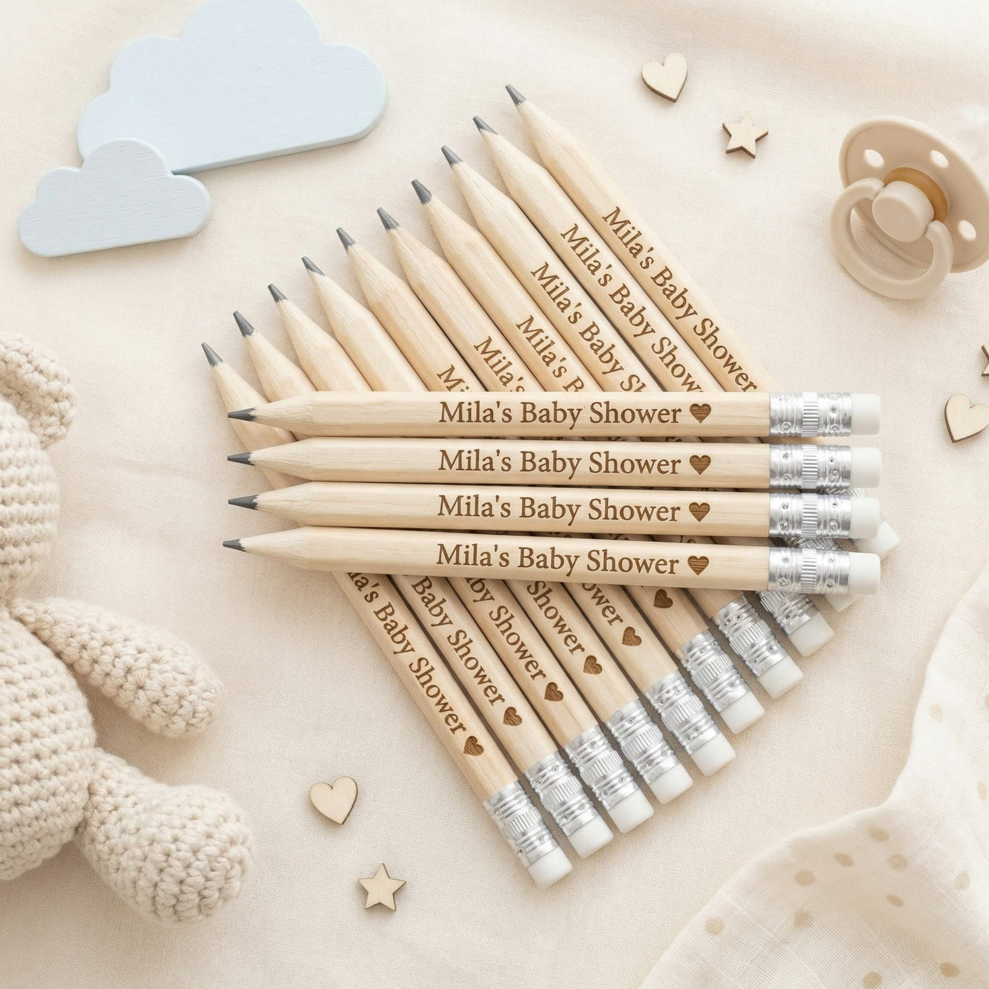 Personalized Baby Shower Pencils