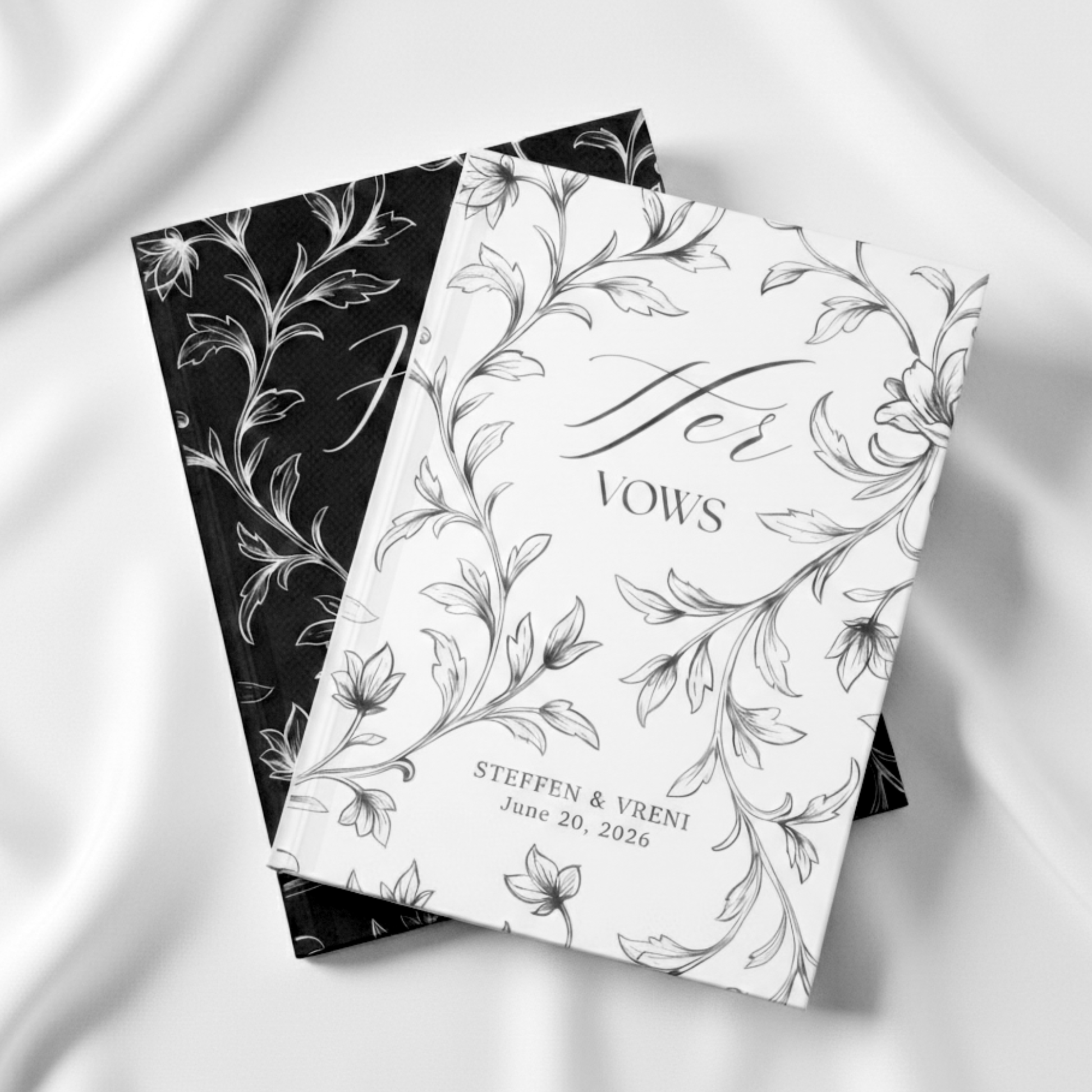 His and Her Customizable Vow Books