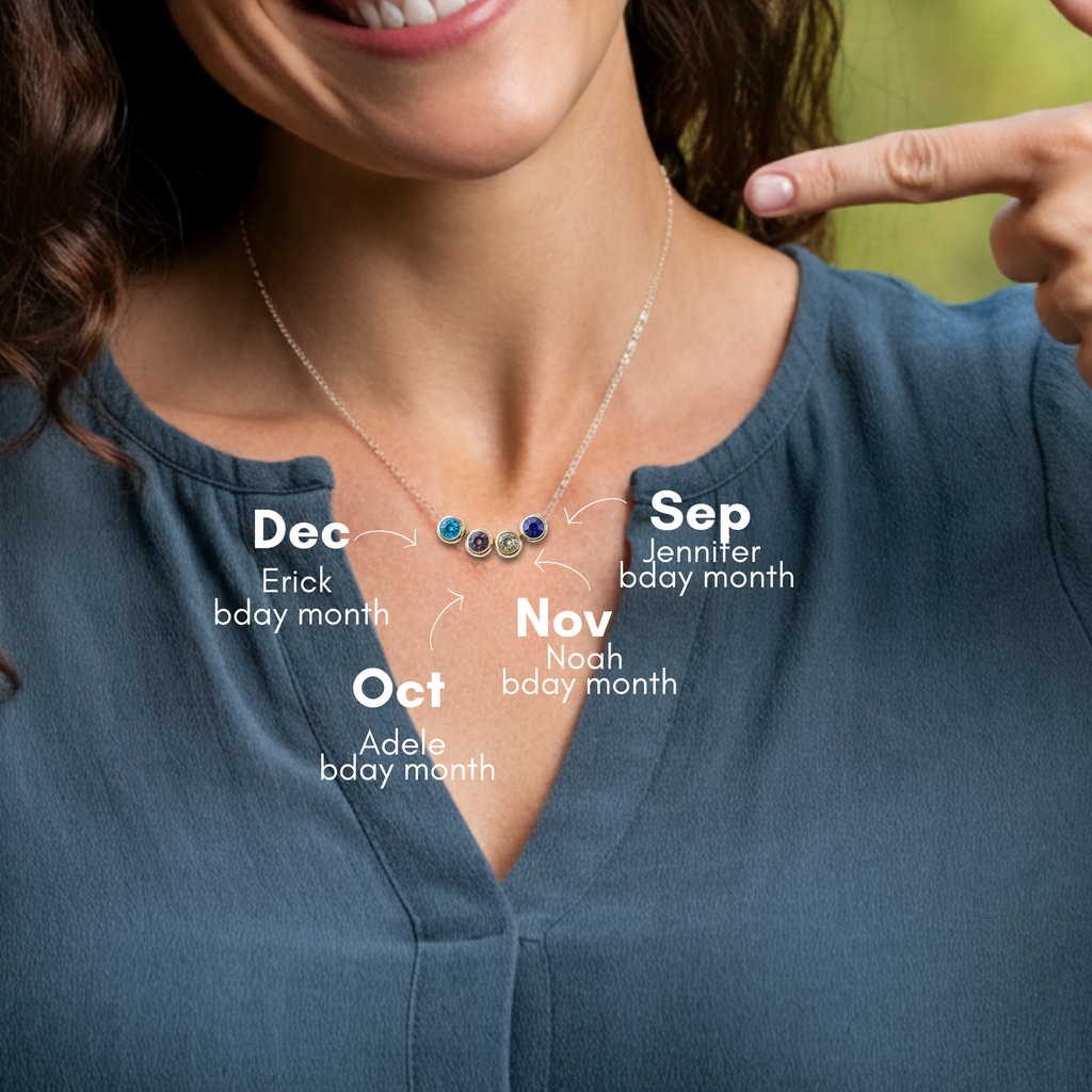 Sabah Birthstone Necklace