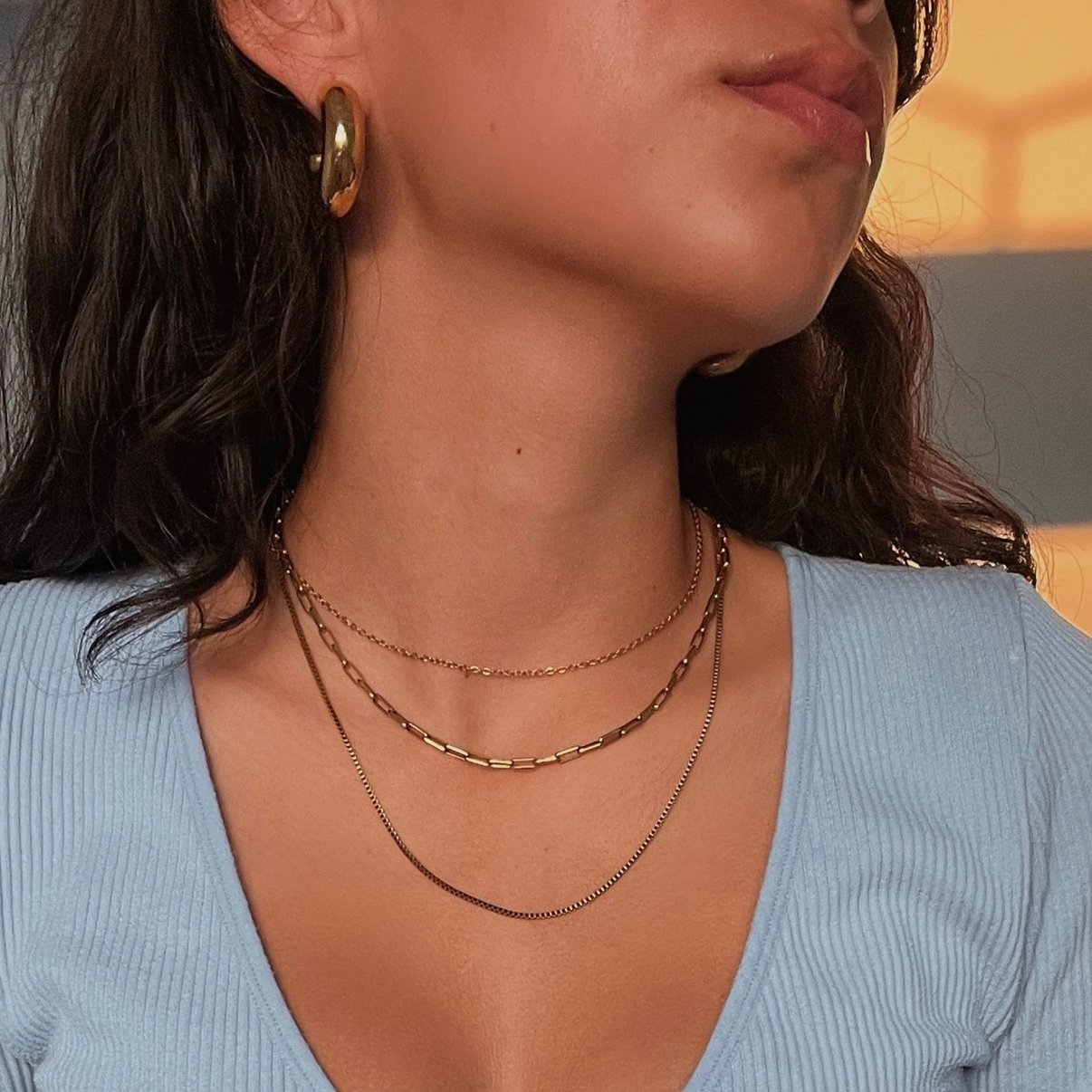 Sasha Gold Pendant Necklace