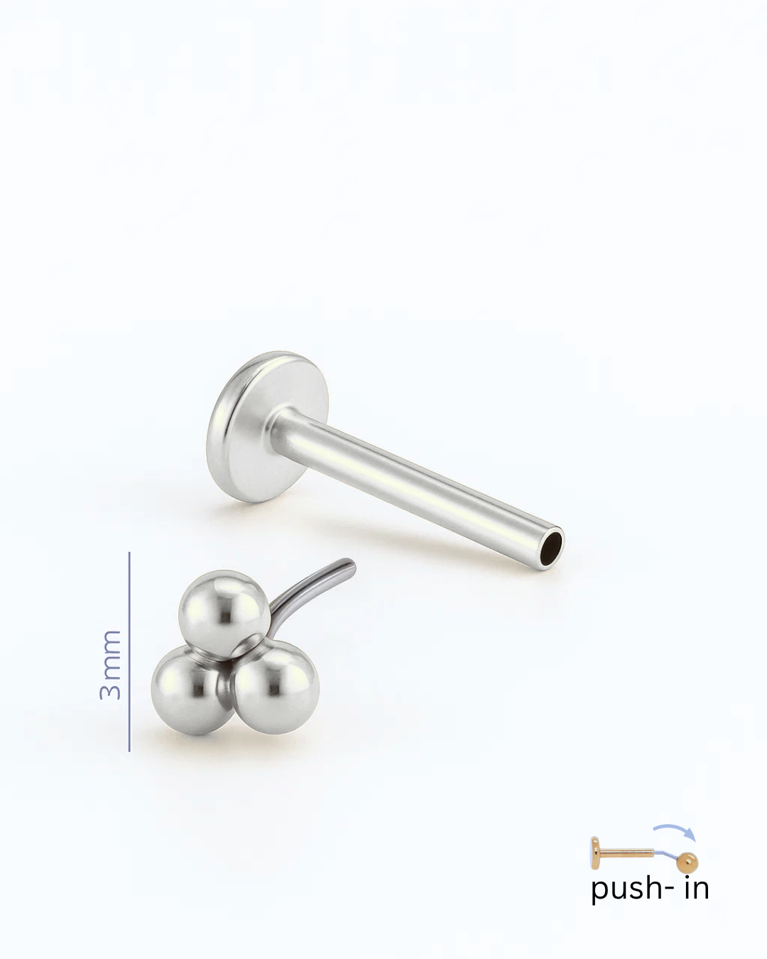 Aashi Push In Flat Back