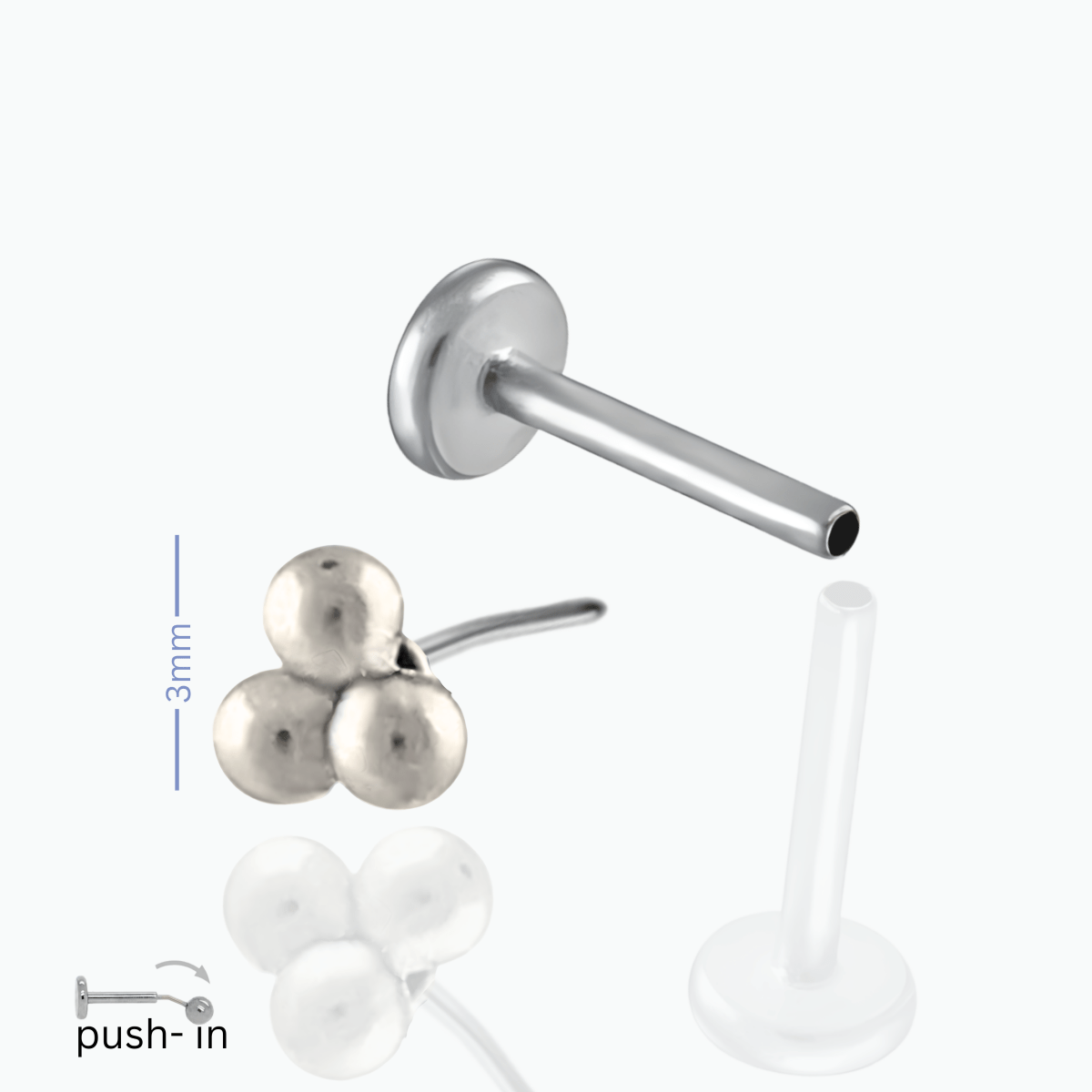 Aashi Push In Flat Back