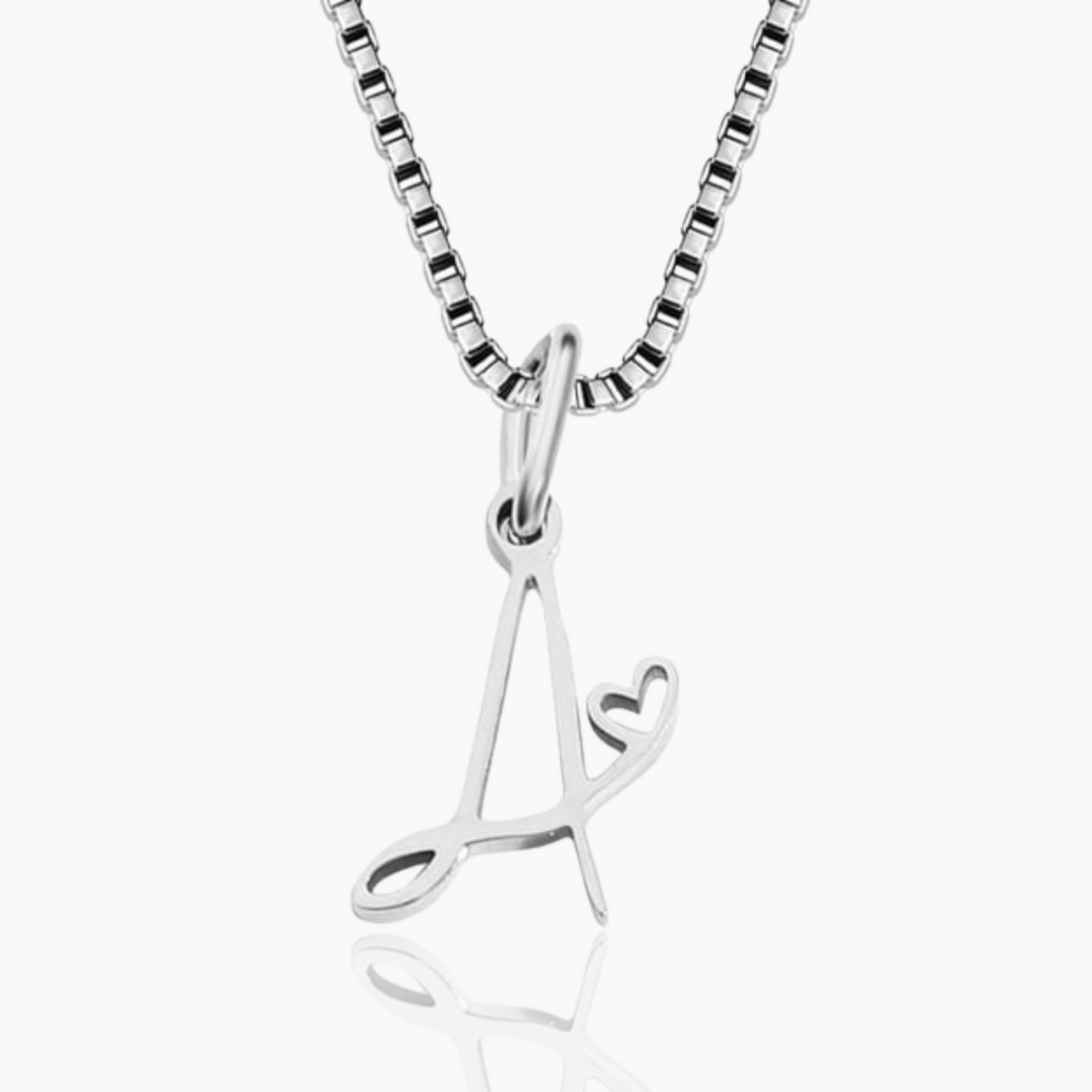 Avie: Initial Letter Necklace 18k Gold Plated Stainless Steel