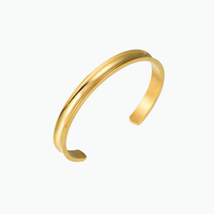 Brazalete con soporte para el pelo con la firma Azzaik en oro rosa 