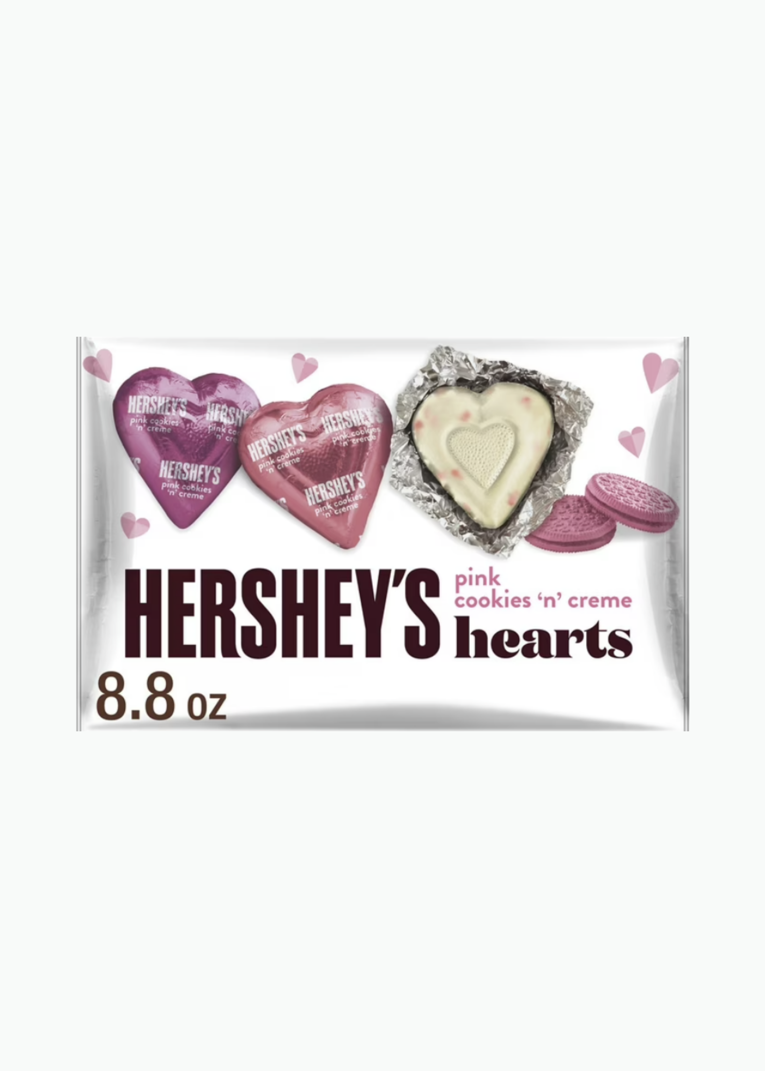 HERSHEY'S Pink Cookies 'n' Creme Hearts