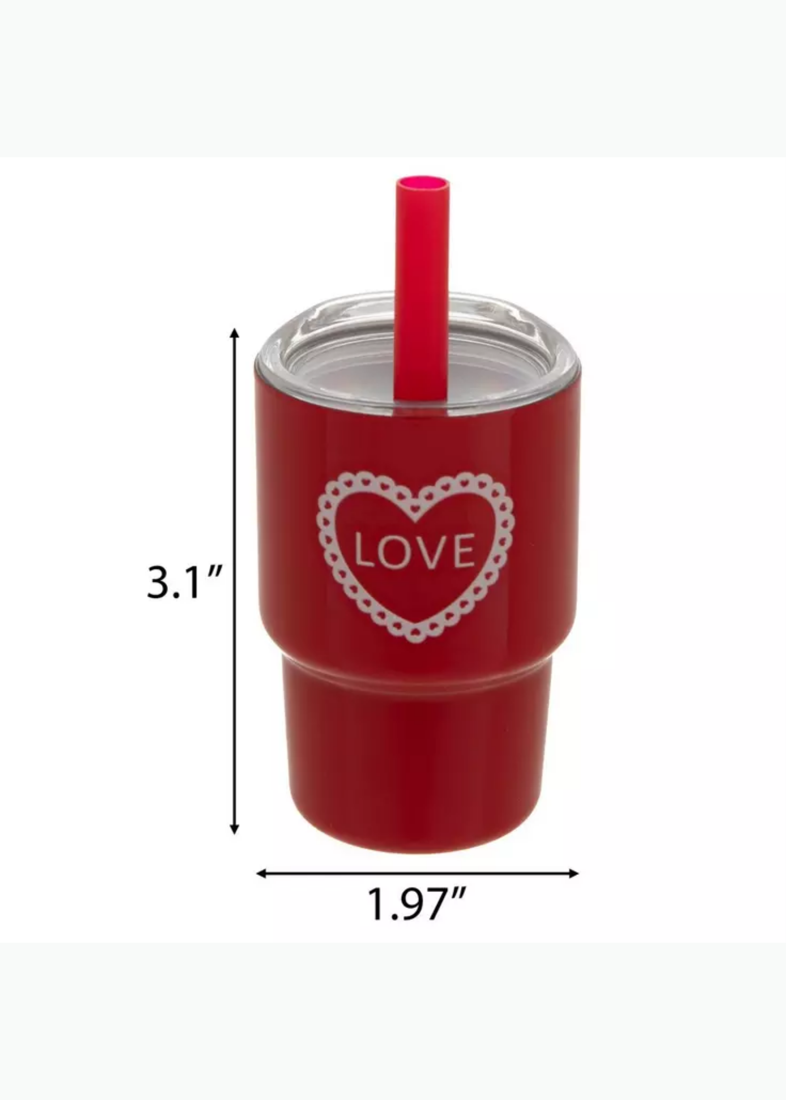 Love Heart Mini Stainless Steel Tumbler