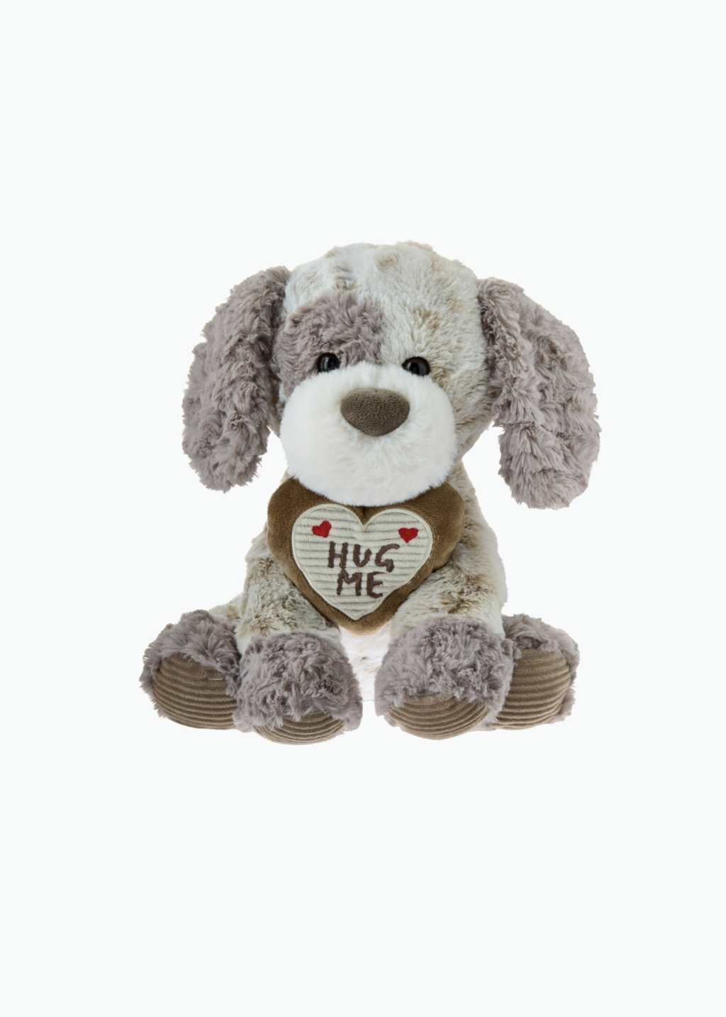 Medium Swirl Dog Plush, Brown, 11", Valentine's Day