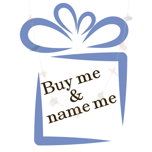 Buy me & Name me -Purple necklace and bracelet