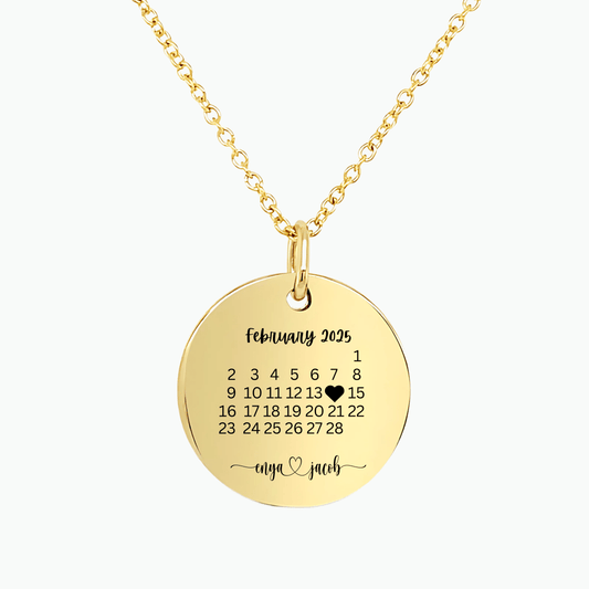 Calendar necklace - Azzaik - Personalization