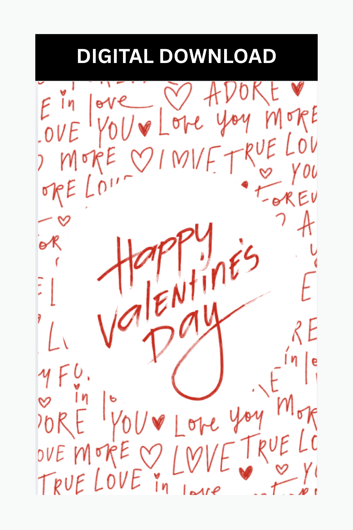 Azzaik Valentine's Day Card Digital - Happy Valentine's Day