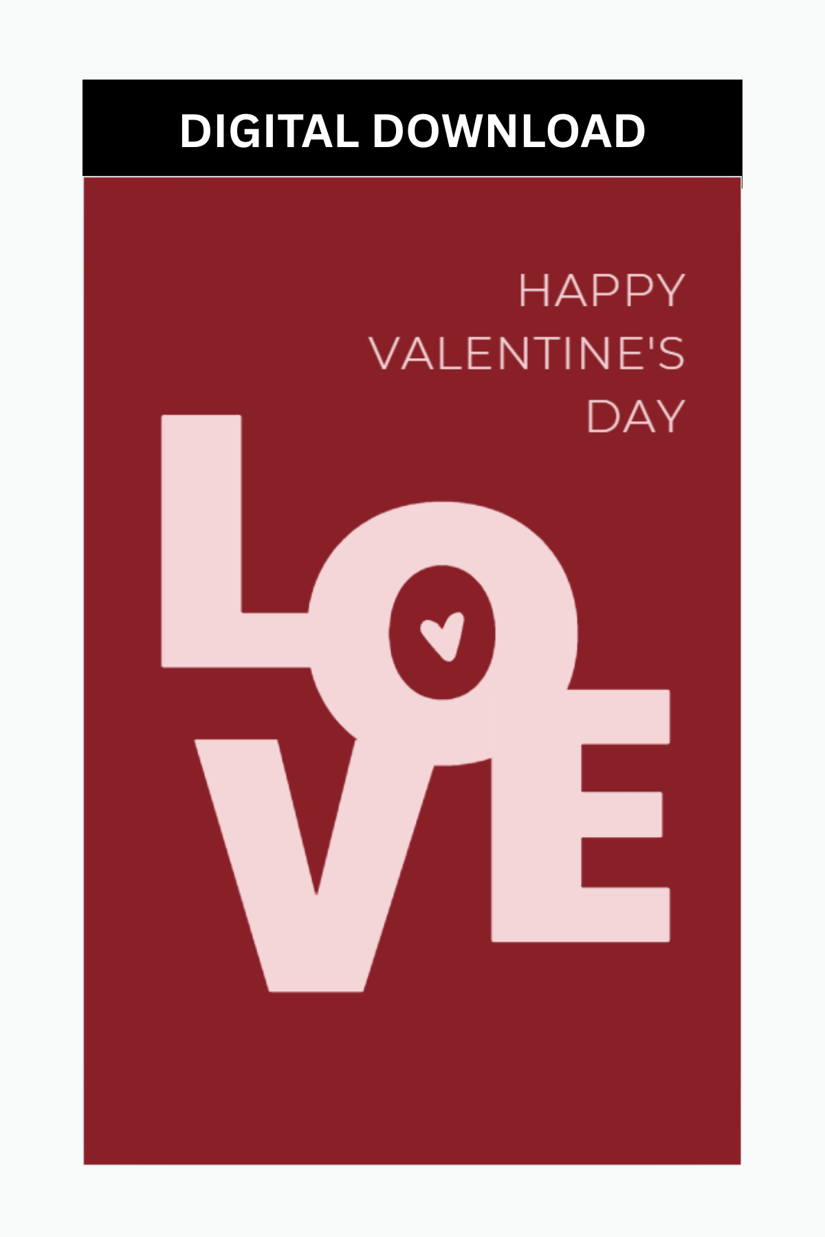 Azzaik Valentine's Day Card Digital - Happy Valentine's Day love