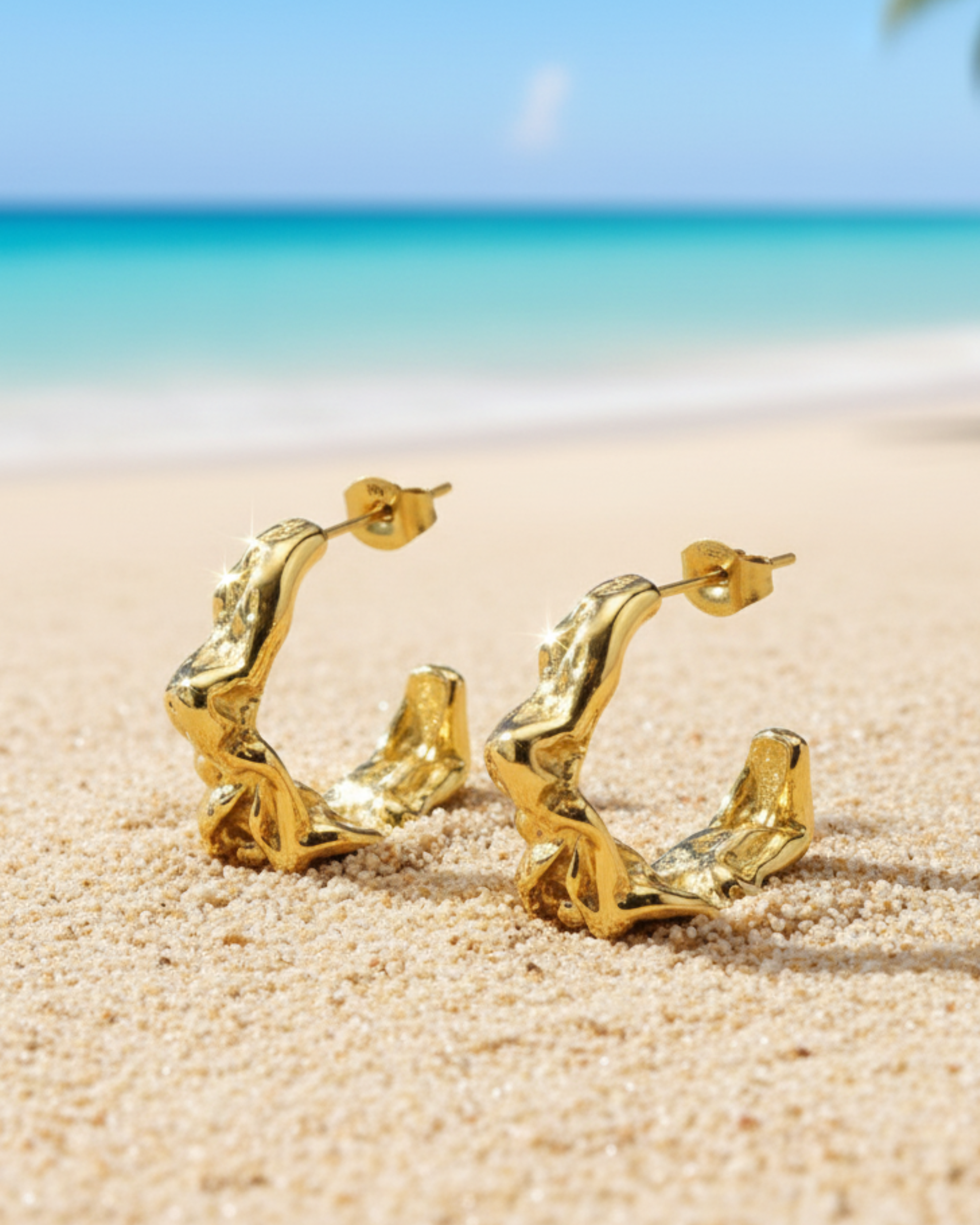 GabbyEarringsChunkyAbstractHoops18KPVDGoldStainlessSteel_3_ZaraEarringsTeardropStuds18KPVDGoldStainlessSteelGabbyEarringsChunkyAbstractHoops18KPVDGoldStainlessSteel_2_azzaik.com