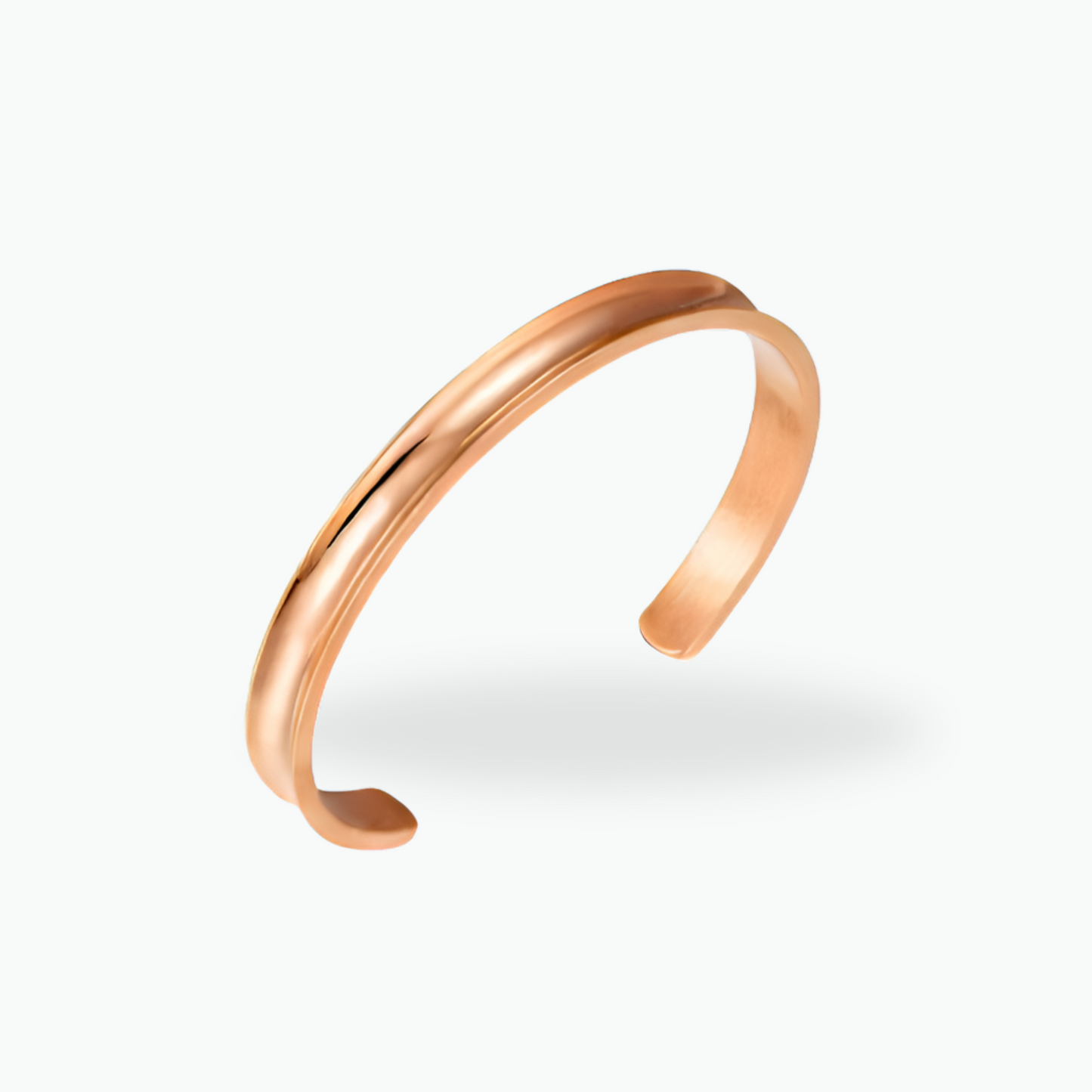 Brazalete con soporte para el pelo con la firma Azzaik en oro rosa 