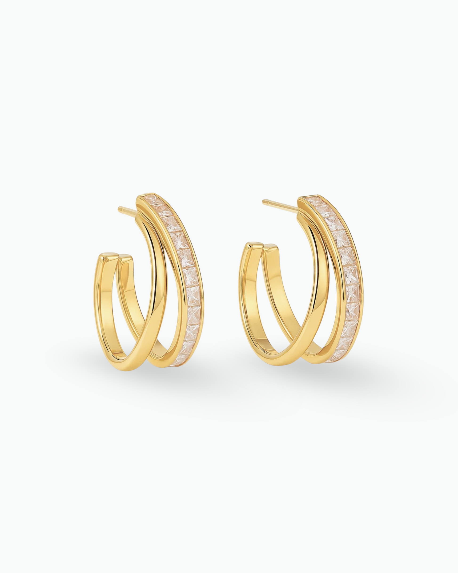 HayaEarringsDoubleCZHoops18KPVDGoldStainlessSteel_azzaik.com