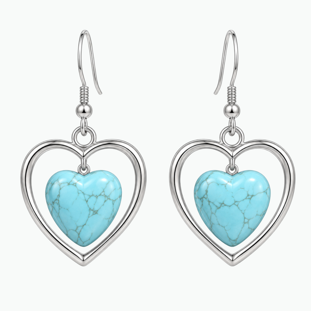The Valentina Vintage Heart Earrings -  Azzaik