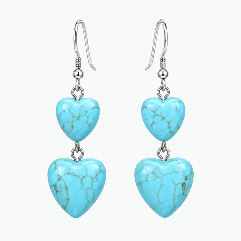The Valentina Vintage Heart Earrings -  Azzaik
