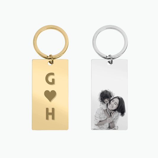 Karen Personalized Keychain 18K Gold Plated Stainless Steel