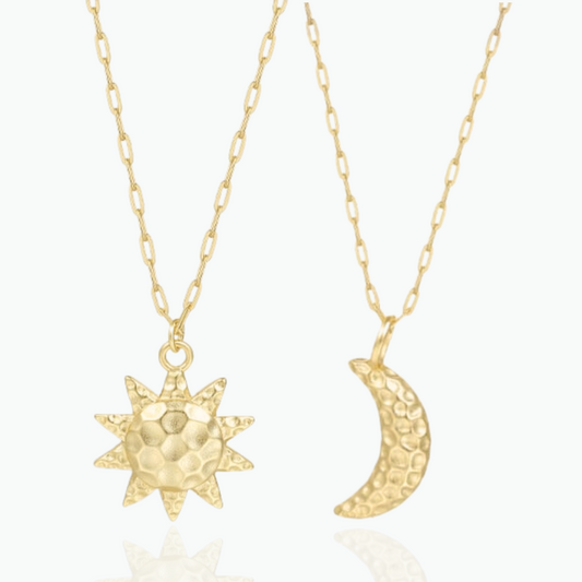 Lily: My Moon Necklace 14k Gold Plated 925 Sterling Silver
