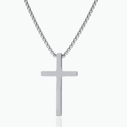 Matt: Cross Silver Chain Stainless Steel