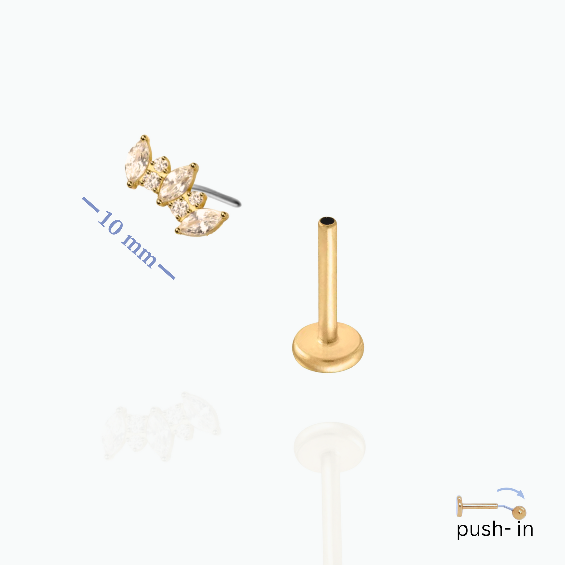 Nina Push In Flat Back