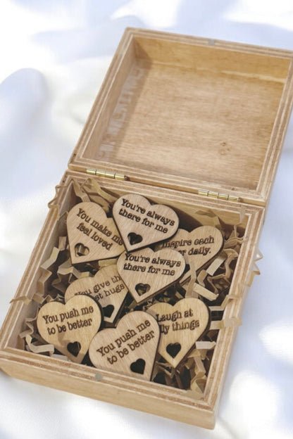 Personalized box of Reasons Why I Love You | Valentines Day| Romantic Gift | Anniversary | Proposal