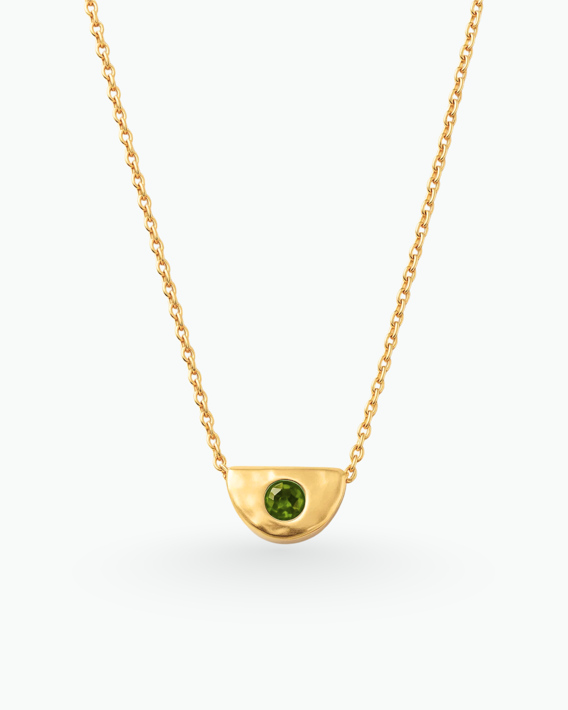 Rojan Necklace Birthstone Pendant 18k PVD Gold Stainless Steel