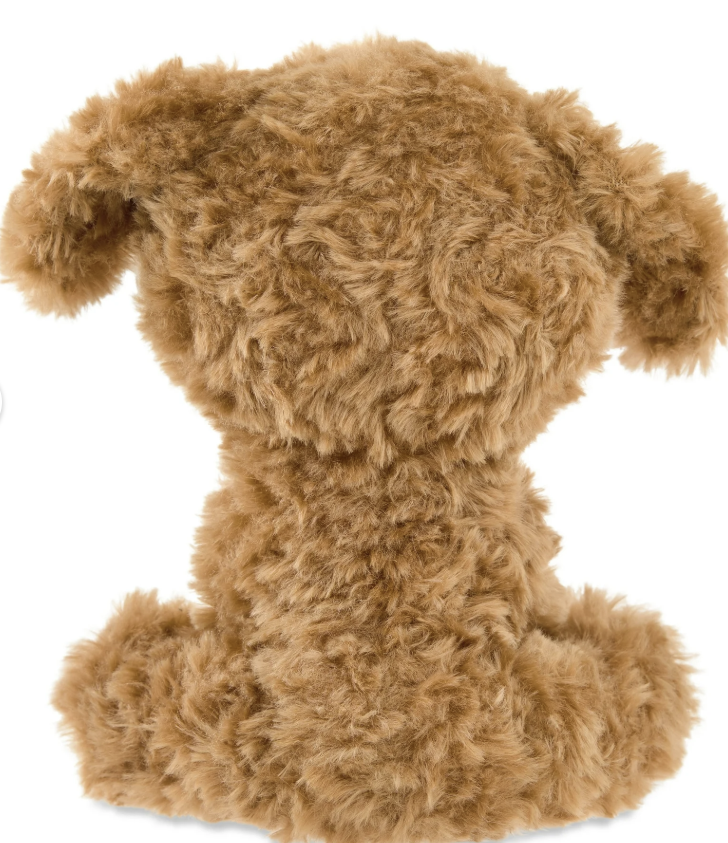 Small Sitting Doodle Dog Plush, Brown, 7", Valentine's Day