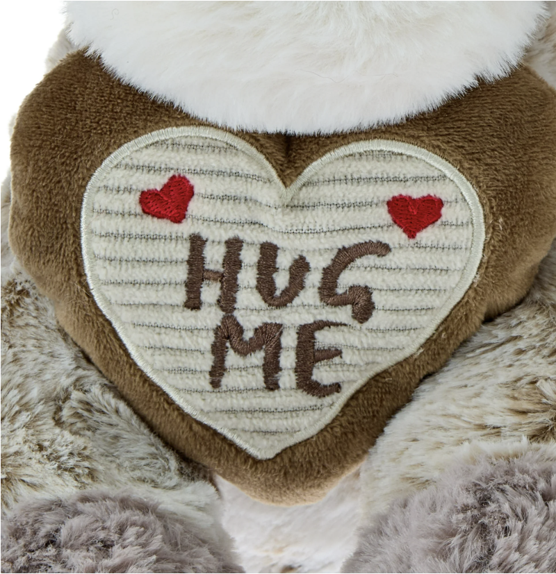 Medium Swirl Dog Plush, Brown, 11", Valentine's Day