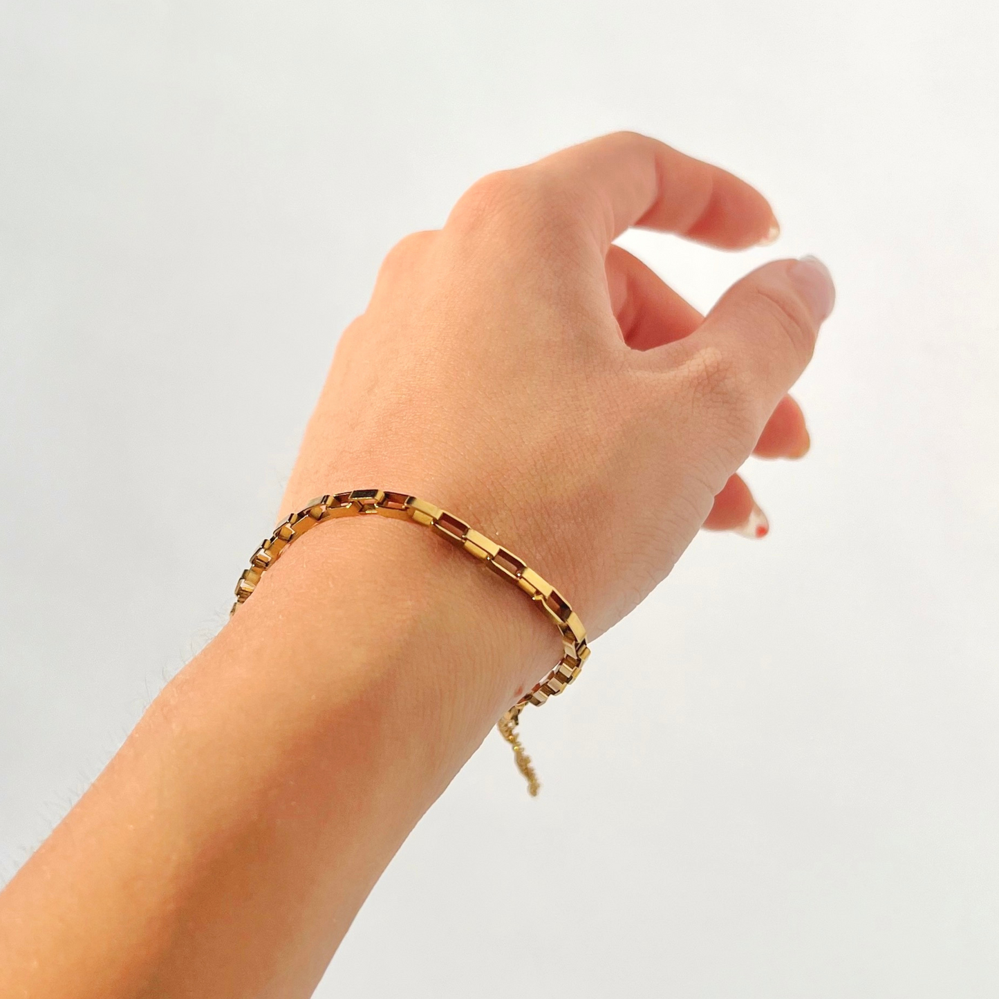 Veronica Bracelet Link Chain 18k Gold Plated on Stainless Steel