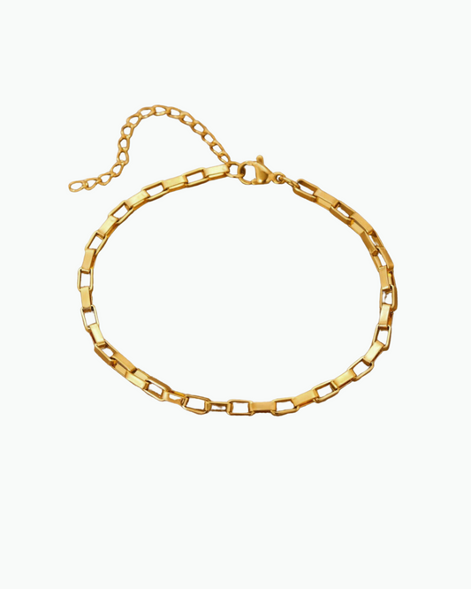 Veronica Bracelet Link Chain 18k Gold Plated on Stainless Steel