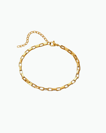 Veronica Bracelet Link Chain 18k Gold Plated on Stainless Steel