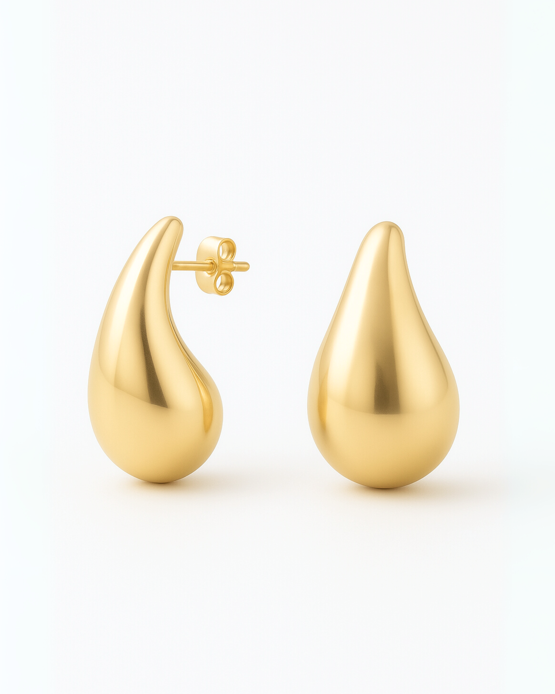 ZaraEarringsTeardropStuds18KPVDGoldStainlessSteelGabbyEarringsChunkyAbstractHoops18KPVD_GoldStainlessSteel_2_azzaik.com