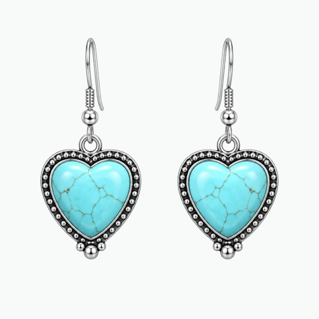 The Valentina Vintage Heart Earrings -  Azzaik