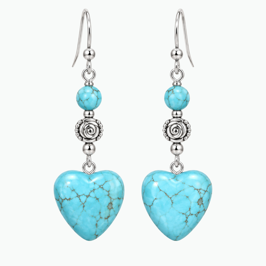 The Valentina Vintage Heart Earrings -  Azzaik