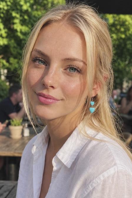 The Valentina Vintage Heart Earrings -  Azzaik