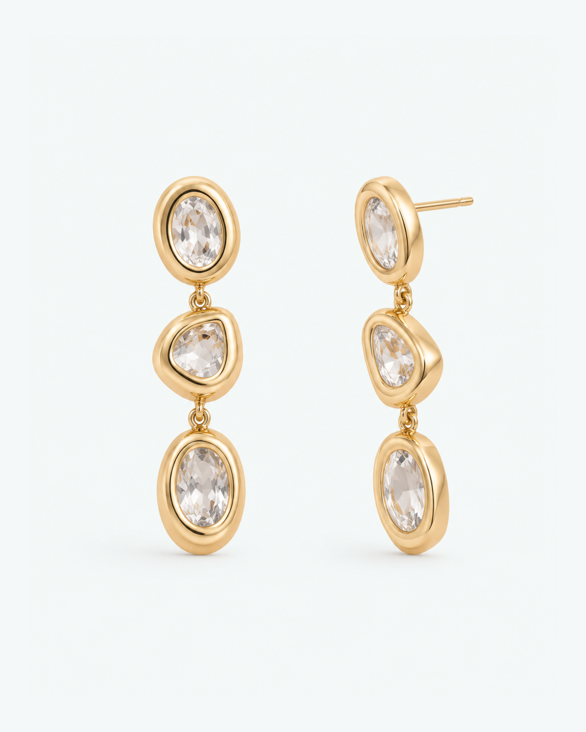 x Triple Shine Earrings